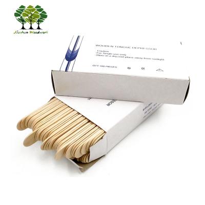 China Eco - Friendly Disposable Medical Use Spatula / Natural Wooden Spatula for sale