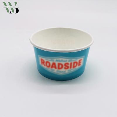 China Disposable Good Quality Cheap Price Pla Ice Cream Liner Cup With Plastic Lids for sale