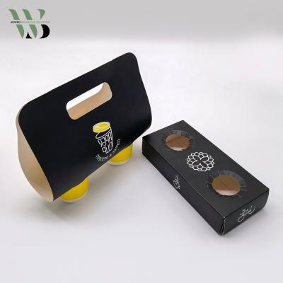 China Recycled Materials Cheap Price China Custom Printed Coffee Paper Disposable Cups Holder For Hot Drinks for sale