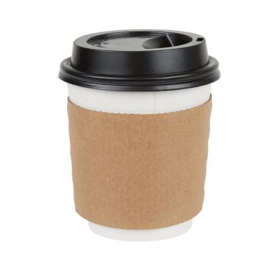 China China Competitive Price Recycled Materials Hot Coffee Cup Sleeve Manufacturer Printed Disposable Biodegradable Custom for sale