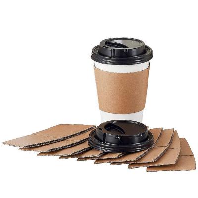 China China Competitive Price Recycled Materials Coffee Mug Hot Sleeve Manufacturer Printed Disposable Biodegradable Custom for sale