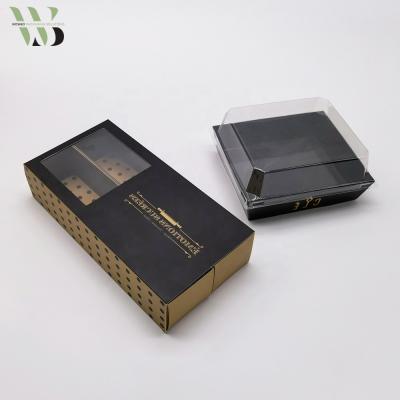 China Disposable Macarons Packaging Tray Box With Custom Printed Sleeve for sale