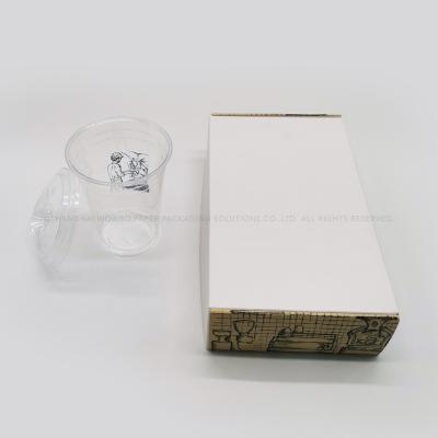 China Disposable Gift Boxes With Foam Insert For Paperboard Shipping Coffee Cup Cups Customized Packaging Boxes for sale