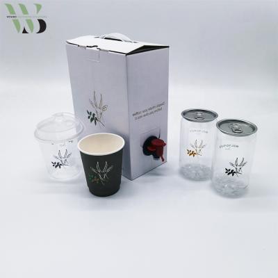 China Recyclable Custom Design 2L/3L/5L/96oz/128oz Coffee Beverage Hot Beverage Refill Bag In Box Dispenser for sale