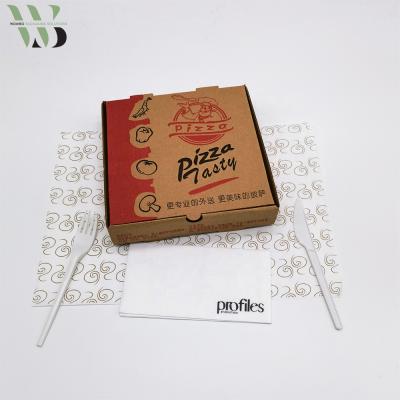 China Disposable Good Prices Custom Food Packaging Boxes With Logo Cardboard Pizza Box for sale