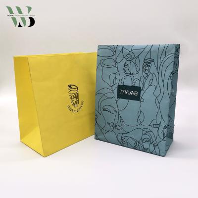 China Recyclable Takeaway Shoes Clothes Kraft Paper Sandwich Bags Food Delivery Paper Bags for sale