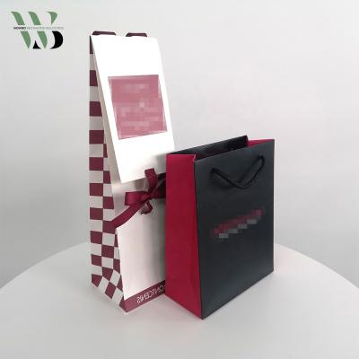 China Recyclable Gift Shop Name Ideas Design Logo Mobile Phone Luxury Premium Paper Bags Large Size for sale