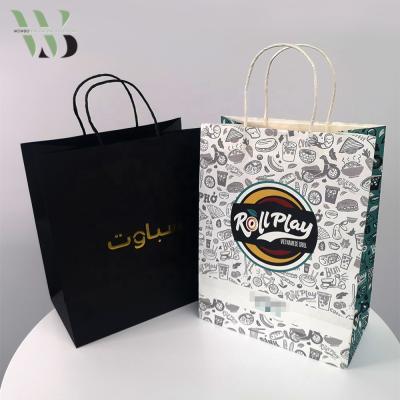 China Recyclable Wholesale Sticker Waxed Perfume Paper Bag for sale