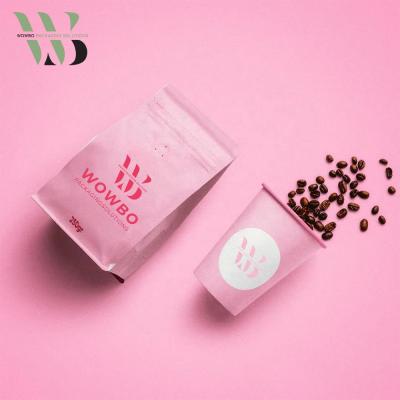 China Customized 340g Side Gusset Moisture Proof Packaging Coffee Bean Bags for sale