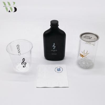 China Recyclable Biodegradable Coffee Packaging Takeaway Plastic Glass Paper Container for sale