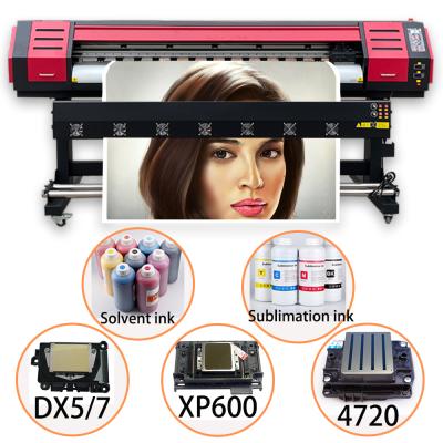 China Garment shops 1.6m xp600 two head eco solvent printer sublimation machine 24