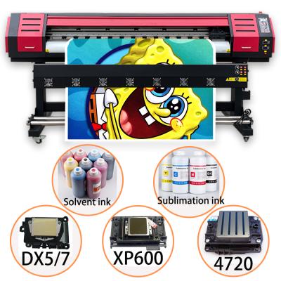 China Garment shops 1600mm 1.6m large format dual eco dx-5 solvent printer for sale