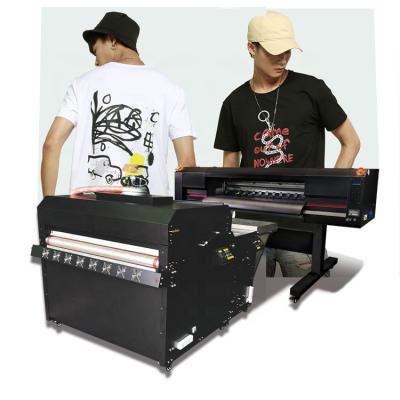 China All fabrics/high quality roll t-shirt printer to roll i3200 inkjet dtf transfer printer wide film a0 1.3m dtf printer new printing machine for T-shirt shirt for sale