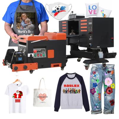 China Professional Vinyls and Top DTF Printing Equipment Maker PET dtf paper film printer with 4Pcs TX6 heads for any fabric T-shirt for sale