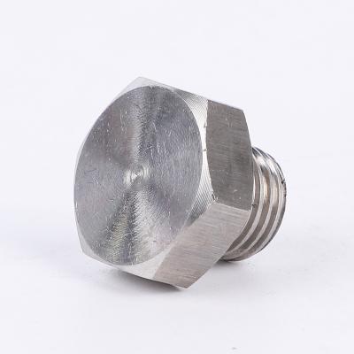 China Stainless Steel Non-Standard Parts Hexagon Screw CNC Lathe Parts Thread Rotation External Joint for sale