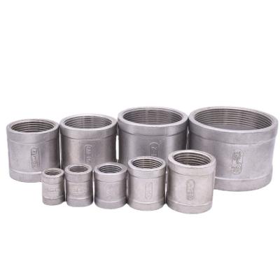 China Stainless Steel Precision Casting 304 Stainless Steel Pipe Double Thread Joint Antique Inner Direct Circle Pipe 4 Minutes 2 Inches for sale