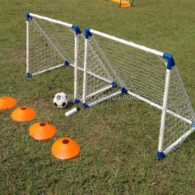 China 2PC/SET Portable PVC Kids Mini Football Soccer Goal Net With Ball Pump For Kids Funny FD806C for sale