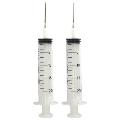 China Medical Care CE Medical Disposable Injection 20ml Plastic Veterinary Syringe for sale