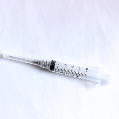 China Disposable 100% Organic Cotton 5ml Luer Lock Syringe With Needle for sale