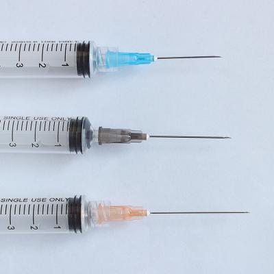 China 100% Organic Cotton Luer Slip Plastic Medical Graduated Luer Lock Injector Syringe 5ml for sale