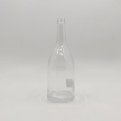 China Wholesale Beverage Fruit Wine Frosted Glass Bottle Brandy Whiskey Vodka Glass Bottle for sale