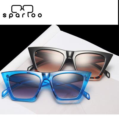 China Fashion Sparloo Sunglasses 10044 Retro Cheap Sunglasses 2021 Cat Eye Transparent UV Vintage for sale