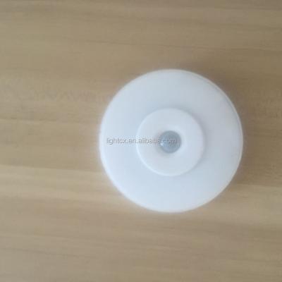 China Motion Sensor Led Night Light Round Type 8PCS Led With 3M Tape for sale