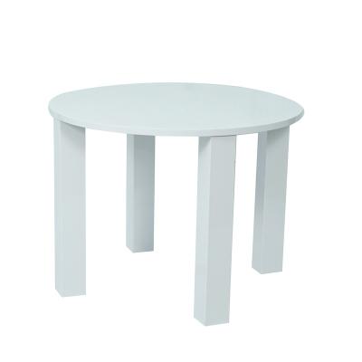 China Stable Modern Dining Room Restaurant Furniture Round White Wooden MDF Dining Table for sale