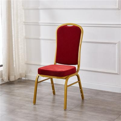 China Contemporary Factory Price Cheap Antique Stacking Vintage Furniture Hotel Fabric Wedding Banquet Chair for sale