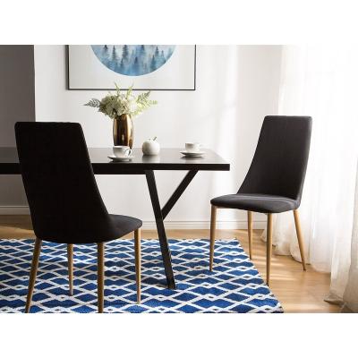 China Fabric Dining Chair High Quality Fabric Optional Fabric High Back Wooden Legs Dining Chair for sale