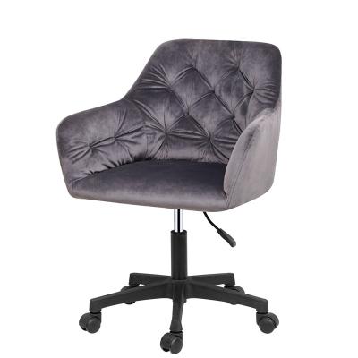 China Home Office Velvet Task Chair Adjustable Modern Swivel Armchairs Height(Height)Adjustable Office Lift Chair for sale