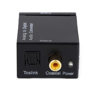 China Digital To Analog Converter Toslink Digital Coaxial Audio Signals To Analog Converter 51X41X26MM for sale