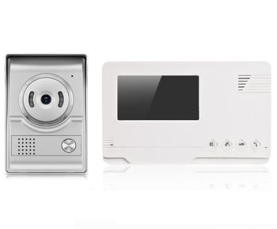 China 4.3inch NIGHT VISION video intercom for villa 800TVL IR night vision for sale