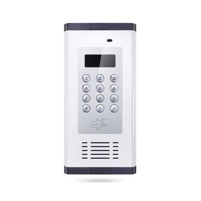 China Audio Metal Wire 2 Door Phone System For Apartment With Password And RFID Unlock for sale