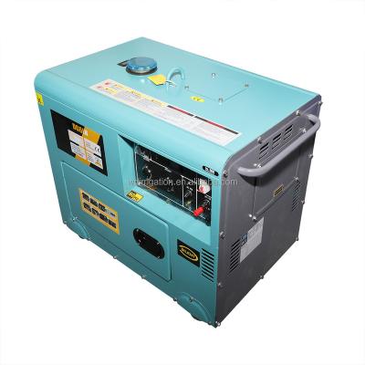 China Diesel Silent Type Electric Start Generator 5kW Mavable Silent Type for sale