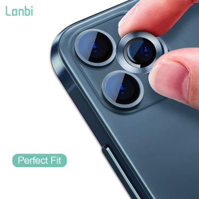 China Lanbi Ultrathin For iPhone 11 12 Camera Screen Protector Full Tempered Glass Back Camera Film Protector For iPhone 13 Camera Lens for sale