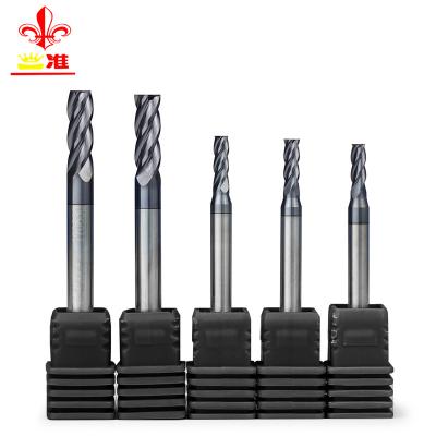 China External Solid Carbide 4 Blade Blade Cutter Diameter 6-20mm Cnc Milling Cutter HRC45 Cnc Milling Cutter Tool Flat End Combo End End for sale