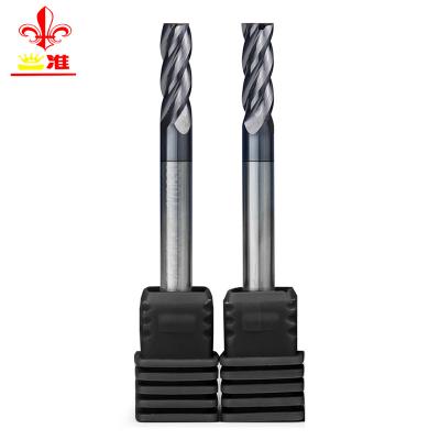 China Diameter 7-8 mm Alloy Steel Hertz Face Milling Cutter External Solid Carbide 4 Blade Flat Cutter HRC45 Combo Milling Square Cutter for sale