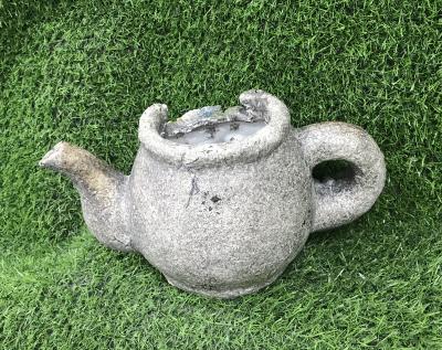 China Europe manufacturers custom garden deco sculpture statue resin mosaic teacup flower pot for sale