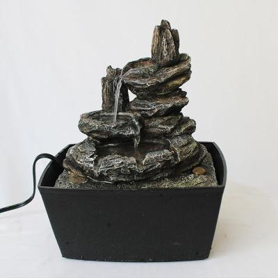 China 2021 popular indoor outdoor resin decoration polyresin hill home water fountains for sale