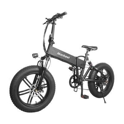 China 45Km Mankeel Eu Warehouse Mountain Mountain E-Bike 750W 1000W Fat Tire Adult Electric Folding Bicycle Electric Bicycle for sale