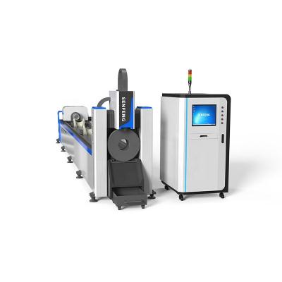 China New SF6016T 3000W Laser Cutter Model Fiber Laser Tube Cutting Machine For Cutting Metal for sale