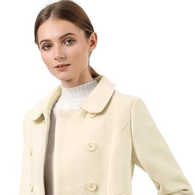 China 2021 New Style Winter Anti-Shrink Cross Cross Collar Women's Long Ditch Coat for sale