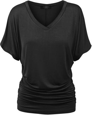 China 2021 Summer Hot Sale QUICK DRY Women's V-Neck T-Shirts With Loose And Casual for sale