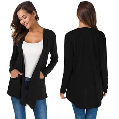 China 2021 Women's Long Front Breathable Open Sheath Casual Loose Anti-wrinkle Women's Cardigans for sale