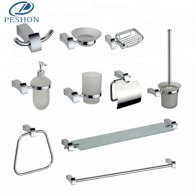 China New Design Sustainable Modern Style Bathroom Zinc Alloy Accessories Set for sale