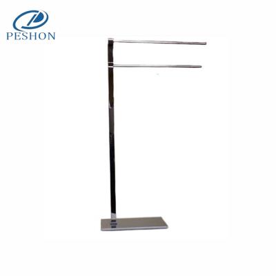 China Eco - Friendly Stainless Steel Bathroom Towel Rack / Kitchen Towel Free Standing With 2AM for sale