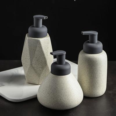 China Ceramic Foam Hand Soap Dispenser Bathroom Foam Soap Dispenser Bottle Custom Bathroom Foam Soap Dispenser for sale