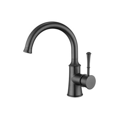 中国 Pull Out Spray Goose neck Mixer Pull Down single Sink Kitchen Faucet 販売のため