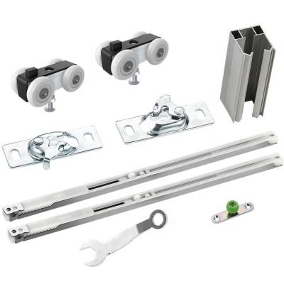 中国 Suspending Sliding Door Roller Furniture Hardware Silent Sliding Wardrobe Door Roller Fittings System 販売のため